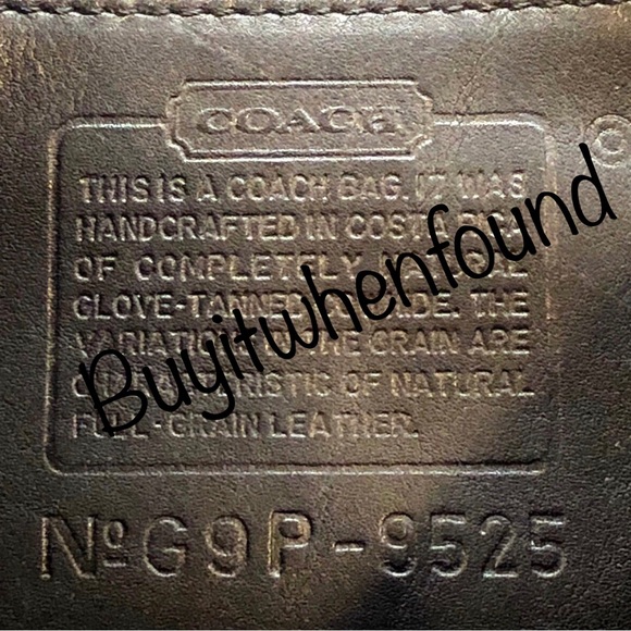 M Vintage COACH Black Stewardess Glove Tanned Turn Lock Bag Costa Rica COA 9525 - Picture 11 of 17